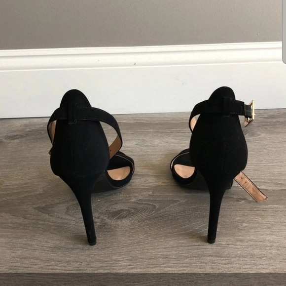 Black Strappy Heels - Picture 4 of 4